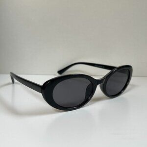 vintage unique retro style black round sunglasses